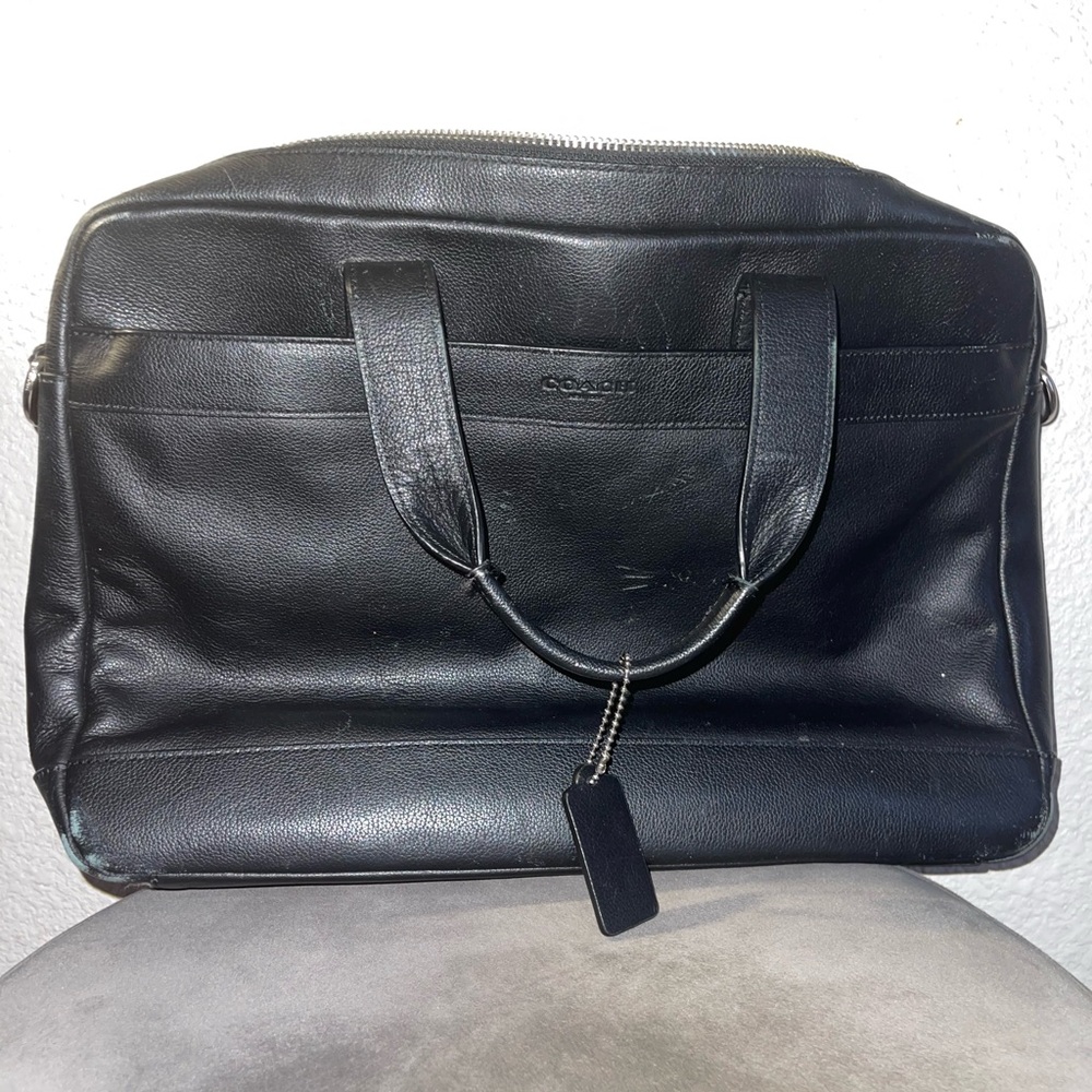 Black Coach Computer Bag